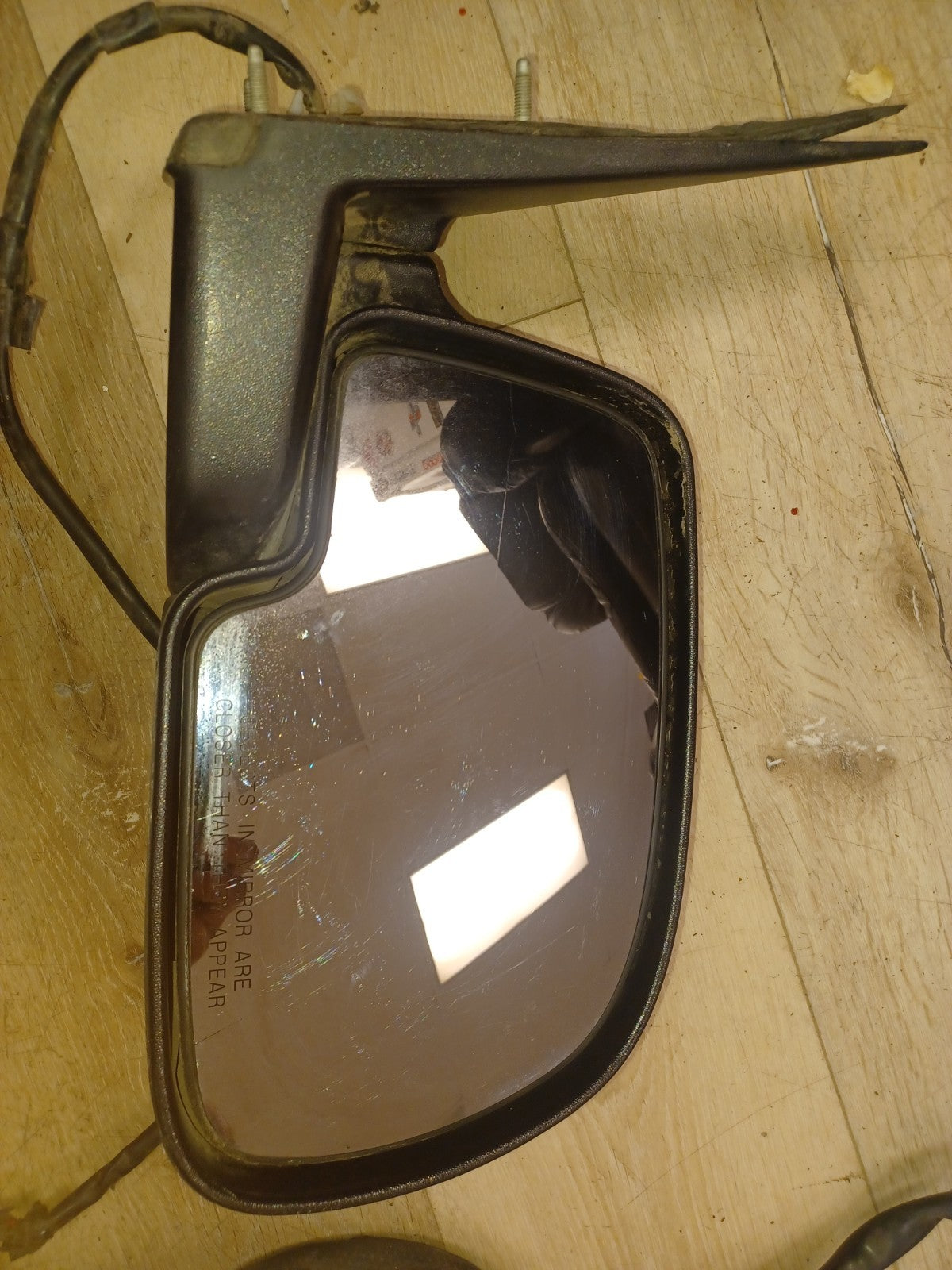 2005 GMC Sierra 1500 Driver Side Power Heated Mirror Black OEM LH