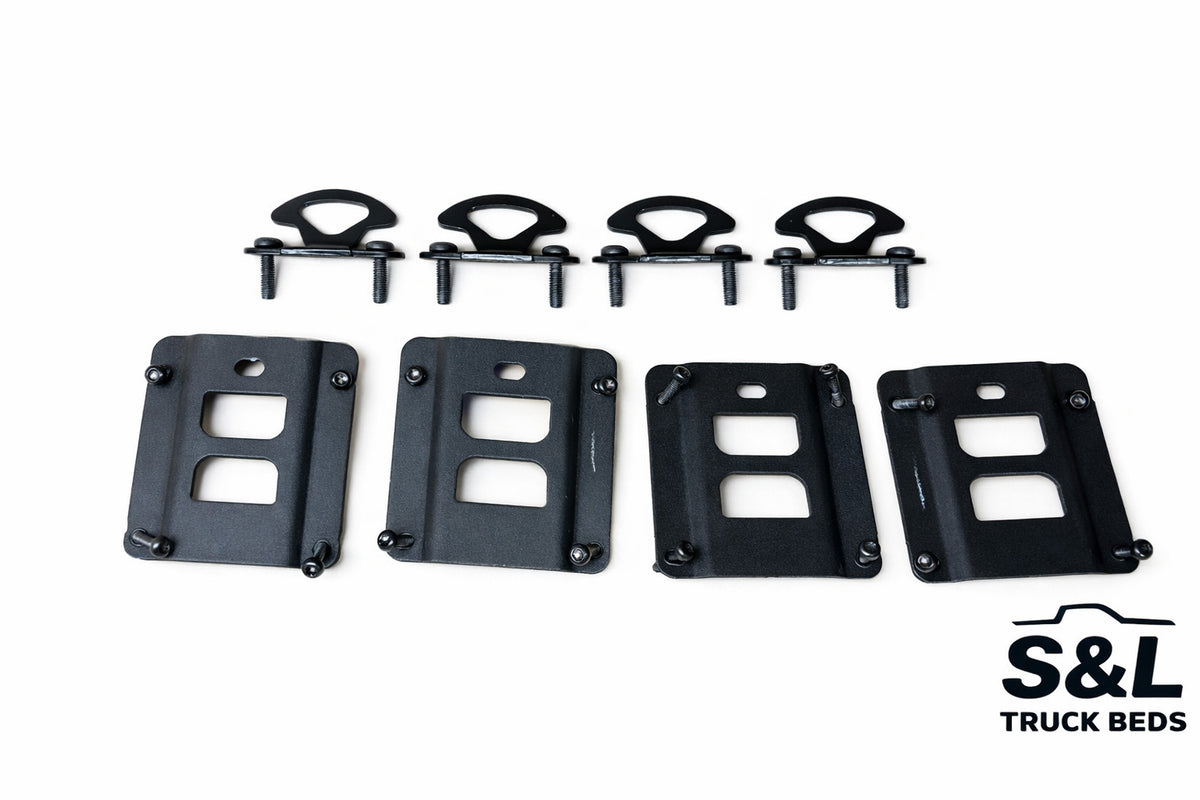 OEM Ford RC3B-99280K20-AA Bed Tie Down Bracket Cleats Set of 4 F250 F350 15-25