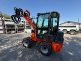 Everun EREL10 Electric Wheel Loader with Cab - 1-Ton Front Loader - 72V LiPo - Brand New