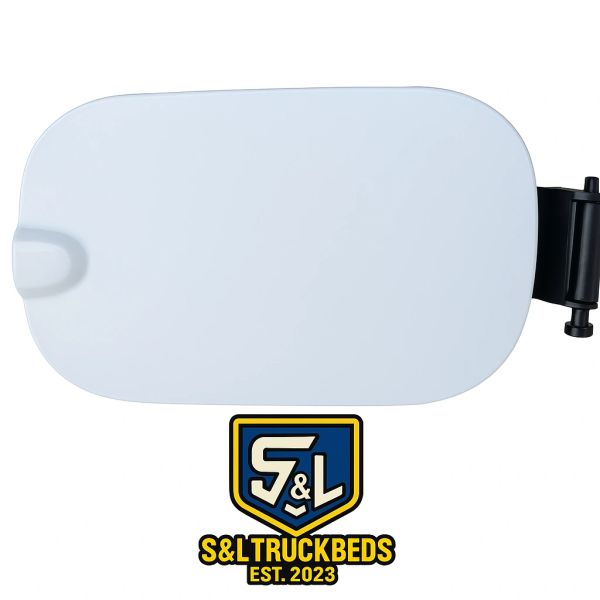 GM Silverado Sierra 2500/3500 Fuel Door | OEM 2020–2025 Summit White GAZ Take-Off