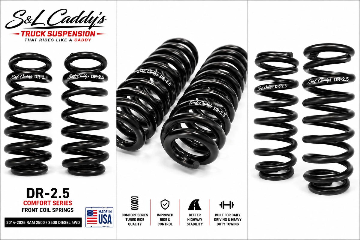 S&L Caddy's DR-2.5 Comfort Series Front Coil Springs 2014-2025 Ram 2500/3500