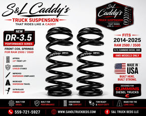 S&L Caddy's DR-3.5 Performance Series Front Coil Springs 2014-2025 Ram 2500/3500