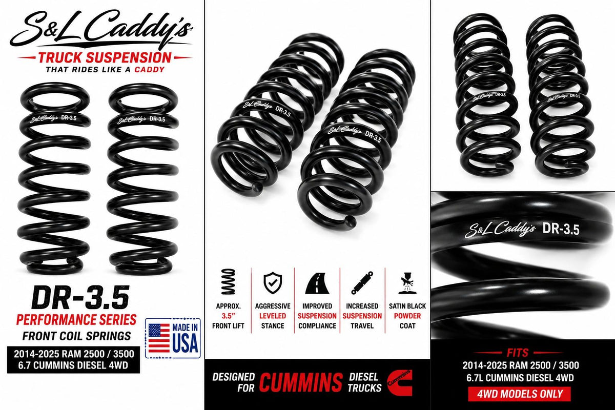 S&L Caddy's DR-3.5 Performance Series Front Coil Springs 2014-2025 Ram 2500/3500