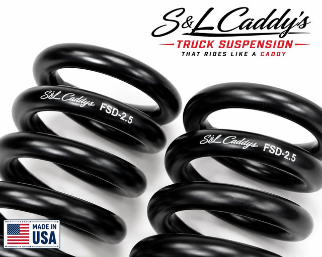 S&L Caddy’s FSD-2.5 Front Coil Springs 2005-2025 Ford F-250 F-350 Powerstroke 4WD