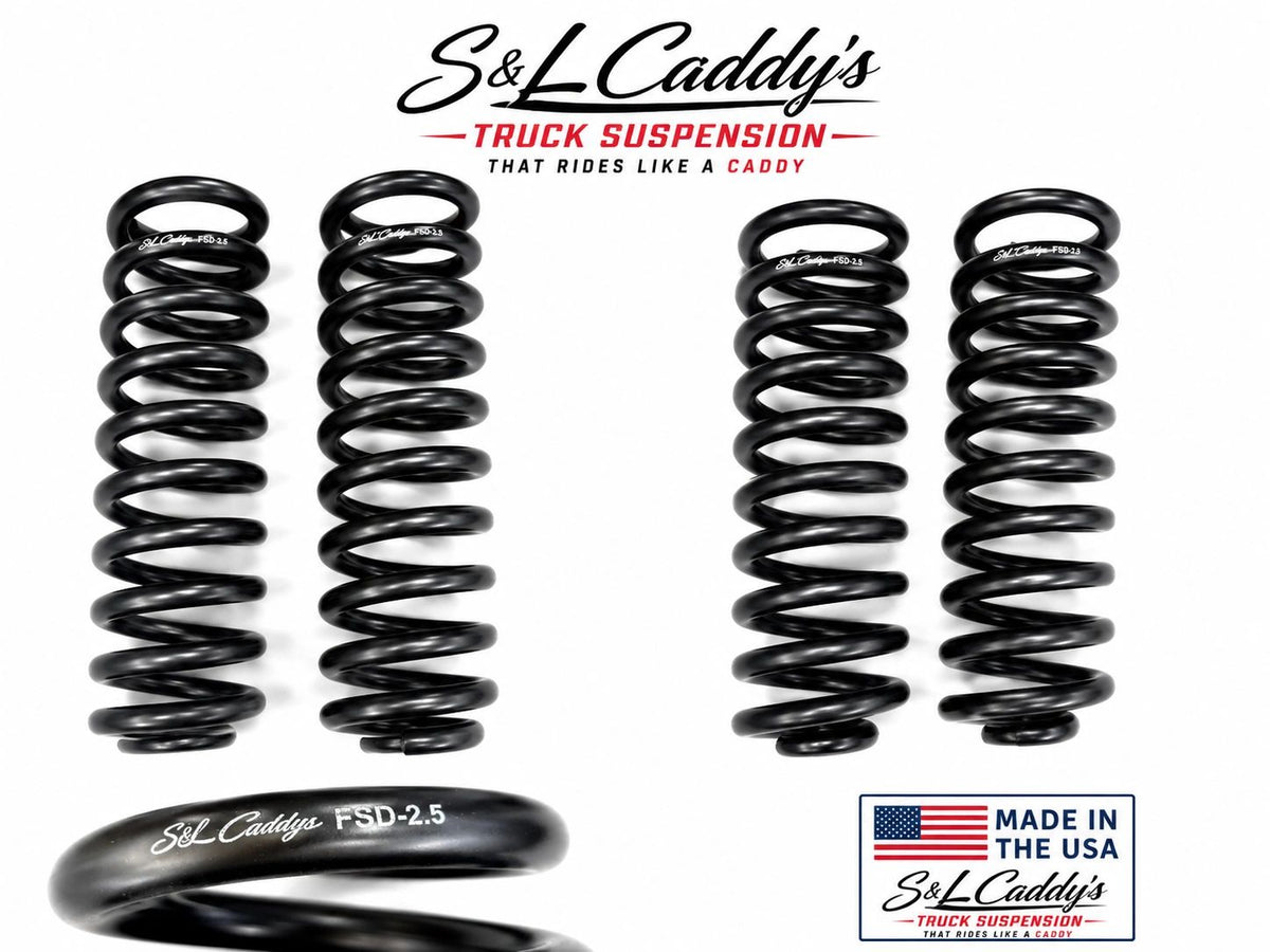 S&L Caddy’s FSD-2.5 Front Coil Springs 2005-2025 Ford F-250 F-350 Powerstroke 4WD