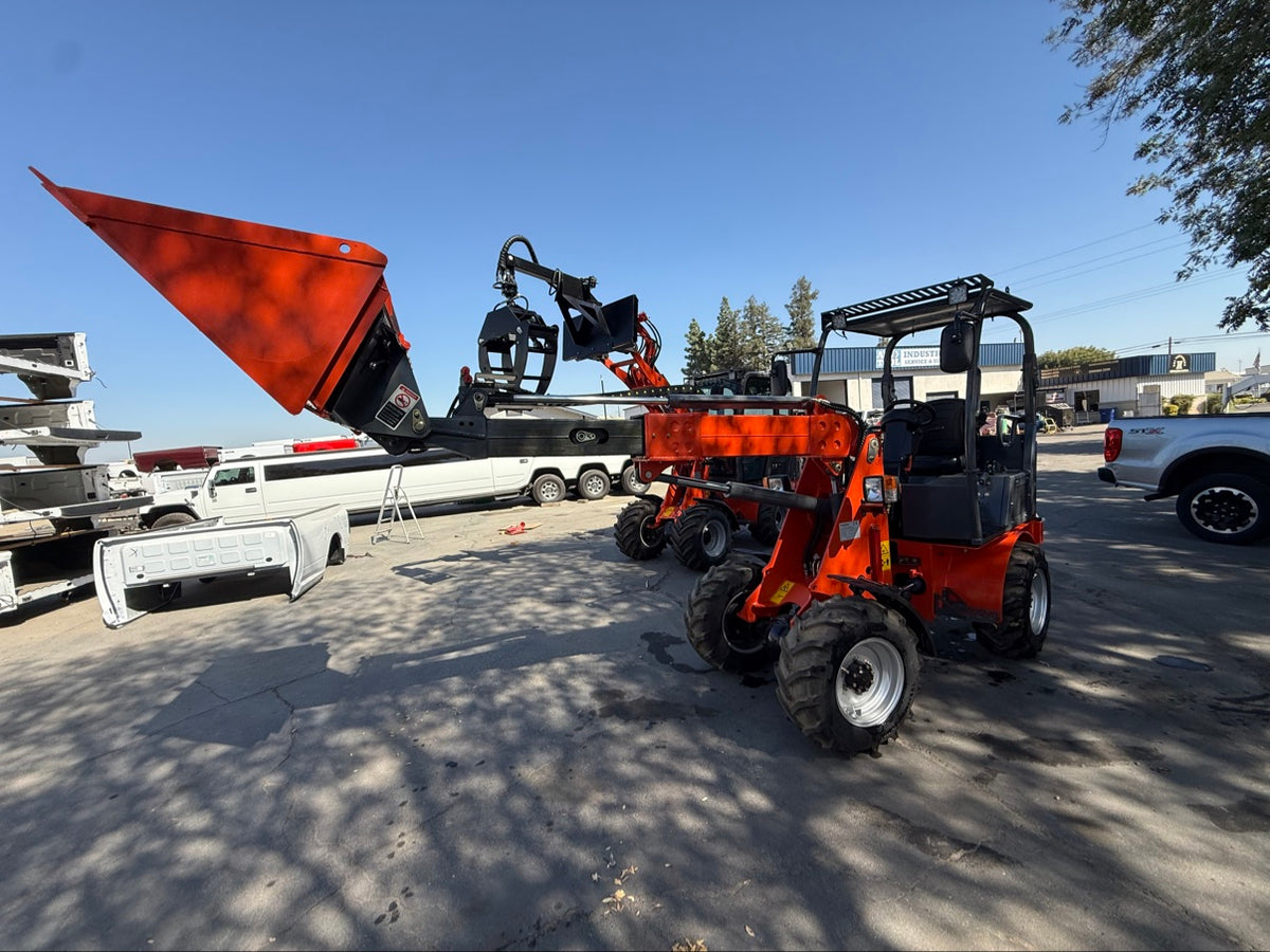 Everun EREL10 Electric Wheel Loader - 1-Ton Front Loader - 72V LiPo - Brand New