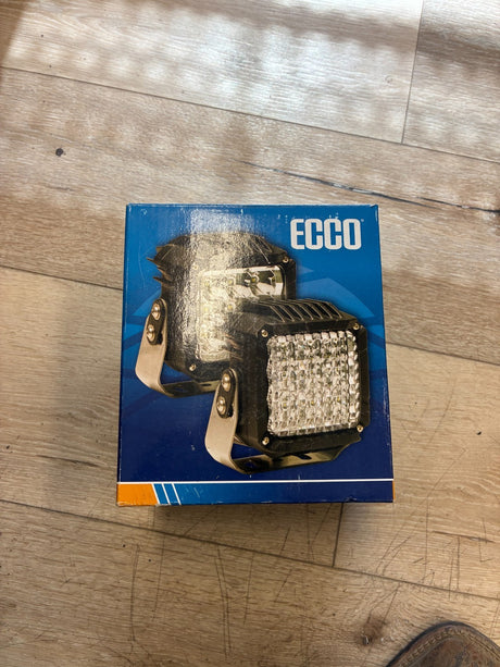 ECCO EW2311 LED Work Light Flood Beam 12V 24V Square Worklamp 9 LED Heavy Duty