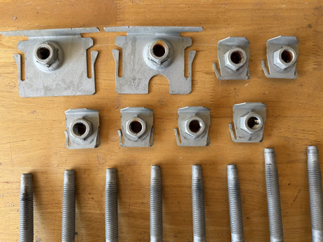 2017-2025 Ford OEM F250 F350 Truck Bed Mounting Bolts and Clip Retainer Set