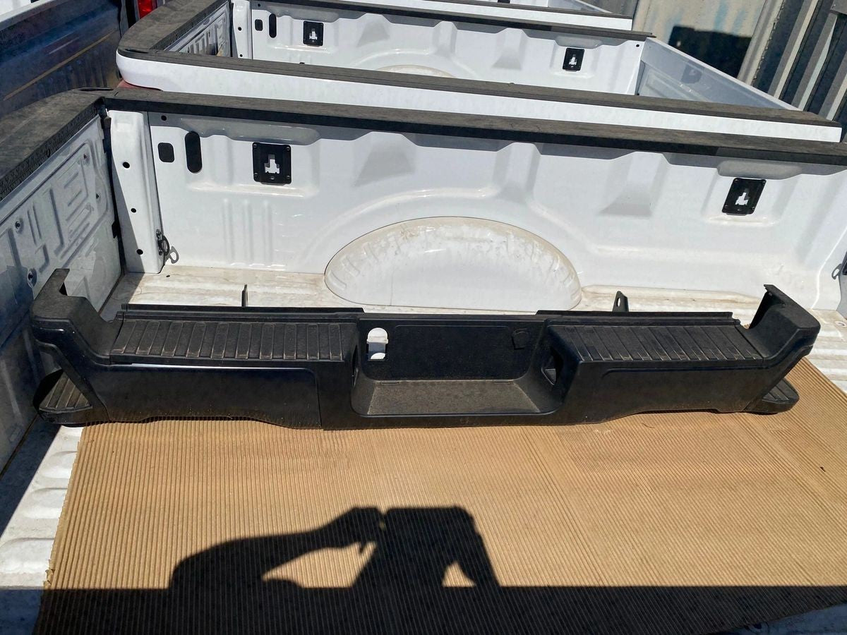 2023-2025 Ford F250 F350 F450 Chrome Rear Bumper Replacement No Sensor Holes