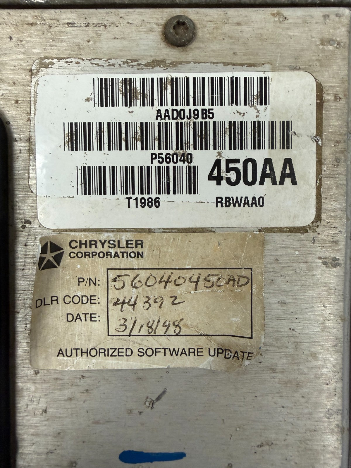 1998 Dodge Ram 2500 3500 8.0L V10 ECM ECU PCM 56040450AD Engine Computer OEM