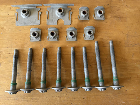 2017-2025 Ford OEM F250 F350 Truck Bed Mounting Bolts and Clip Retainer Set