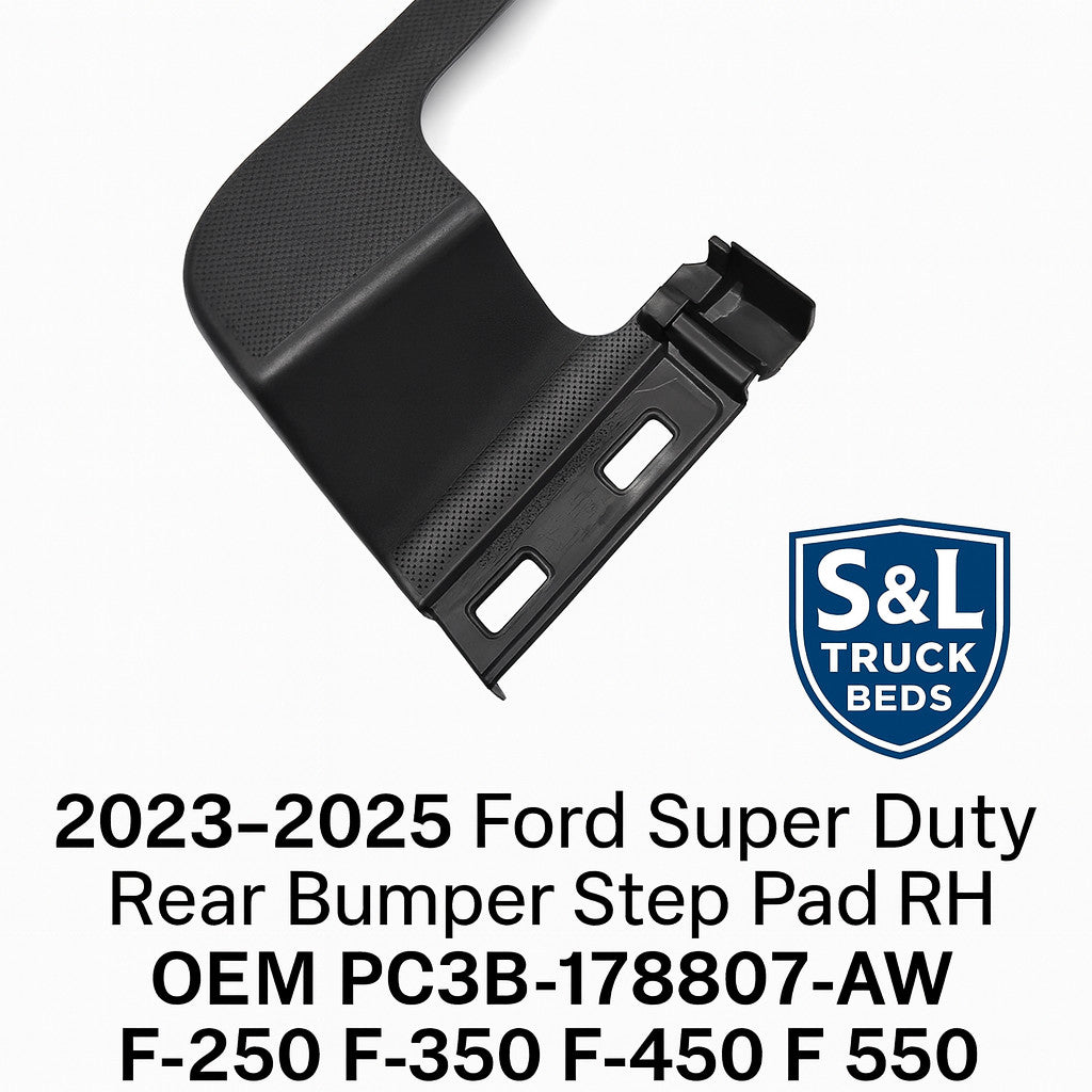 2023–2025 Ford Super Duty Rear Bumper Step Pad RH | OEM PC3B-17B807-AW F250 F350