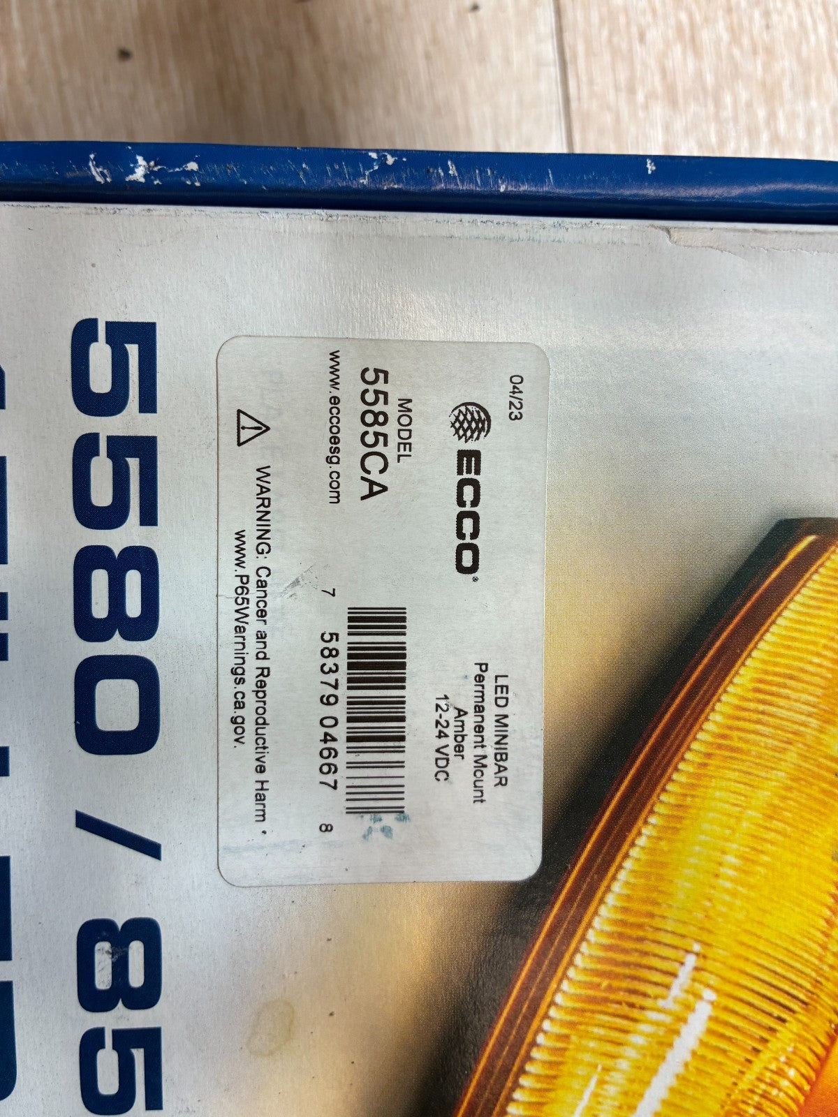 ECCO 5585CA LED Warning Light Amber Beacon Strobe Safety Light NEW Heavy Duty